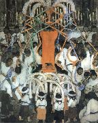 Diego Rivera Dancing oil painting reproduction